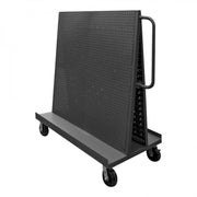 Durham A Frame Truck With 6" x 2" Phenolic Casters, (2) Rigid, (2) Swivel With Side Brakes