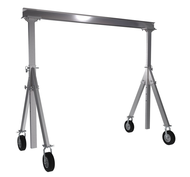 Vestil Adjustable Height Aluminum Gantry Cranes with Pneumatic Casters
