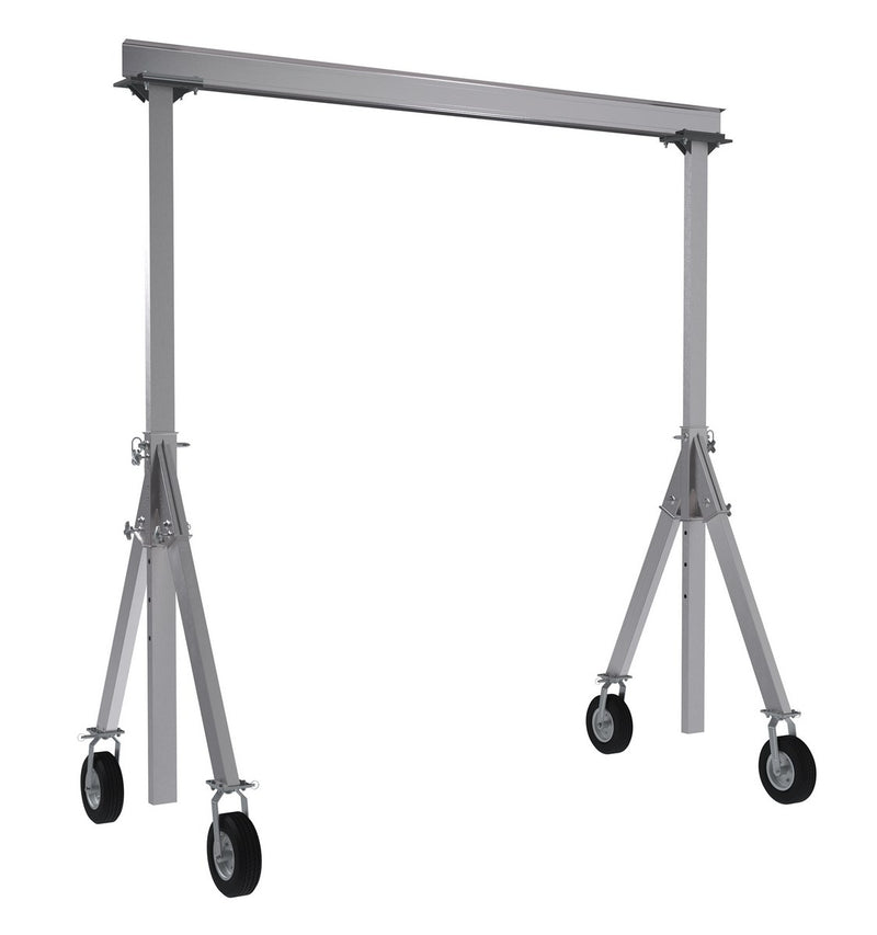 Vestil Adjustable Height Aluminum Gantry Cranes with Pneumatic Casters