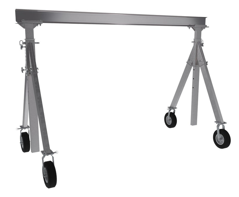 Vestil Adjustable Height Aluminum Gantry Cranes with Pneumatic Casters