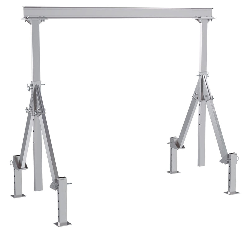 Vestil Adjustable Height Aluminum Gantry Cranes with Adjustable Leveling Option
