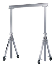 Vestil Adjustable Height Aluminum Gantry Cranes with V-Groove Casters
