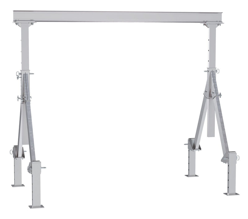 Vestil Adjustable Height Aluminum Gantry Cranes with Adjustable Leveling Option