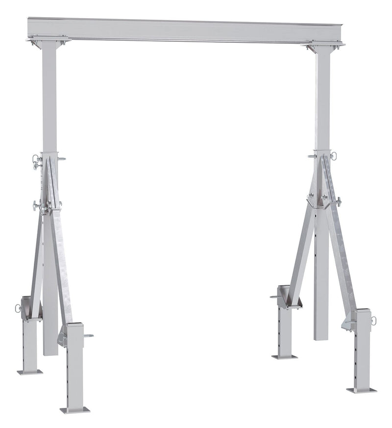 Vestil Adjustable Height Aluminum Gantry Cranes with Adjustable Leveling Option