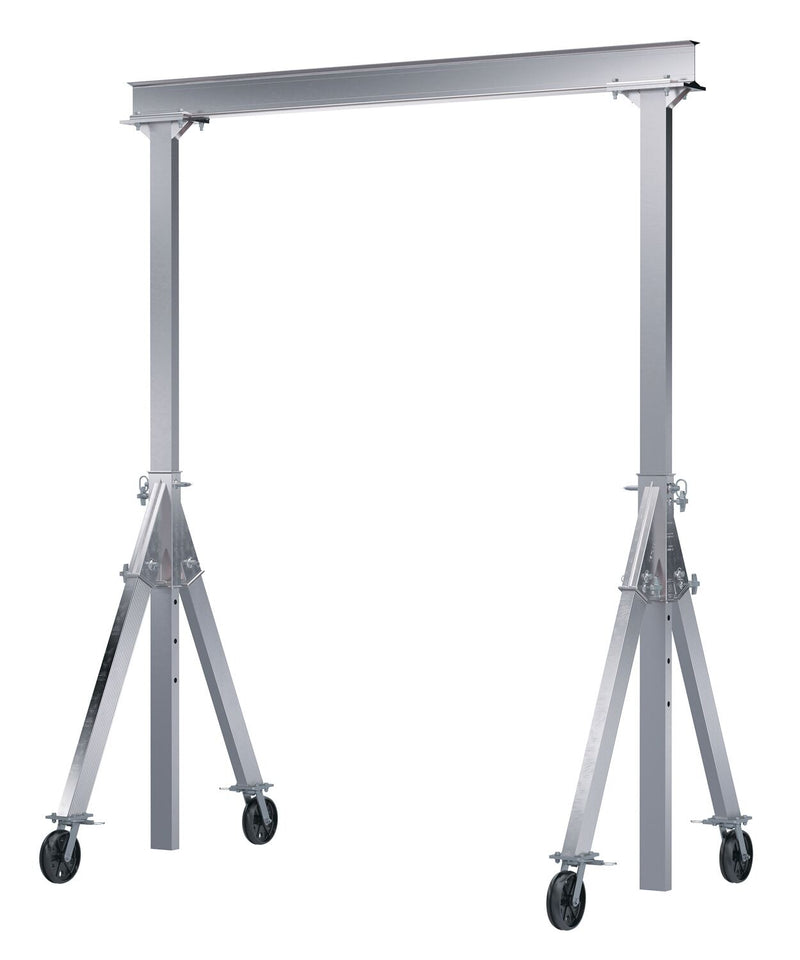 Vestil Adjustable Height Aluminum Gantry Cranes with V-Groove Casters