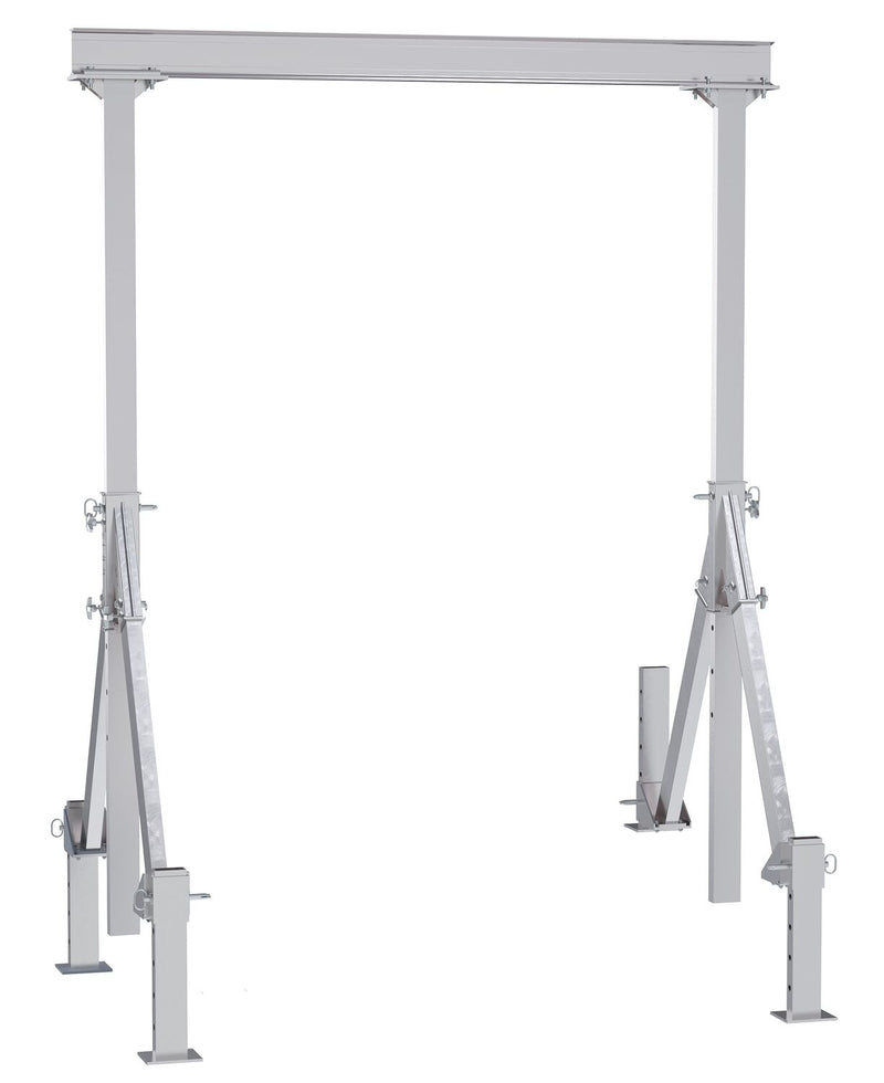 Vestil Adjustable Height Aluminum Gantry Cranes with Adjustable Leveling Option