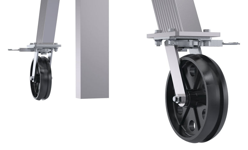 Vestil Adjustable Height Aluminum Gantry Cranes with V-Groove Casters