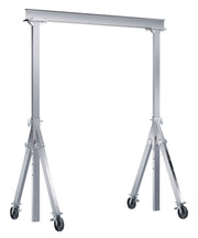 Vestil Adjustable Height Aluminum Gantry Cranes with Total Locking Casters