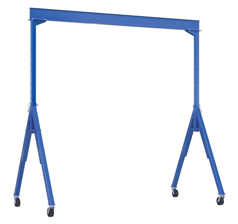Vestil Adjustable Steel Gantry Cranes with Total Locking Casters