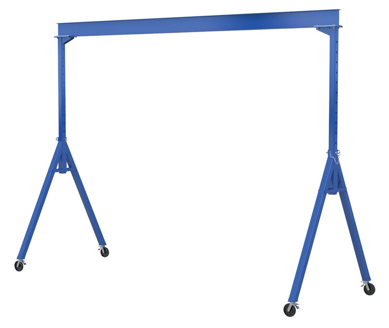 Vestil Adjustable Steel Gantry Cranes with Total Locking Casters