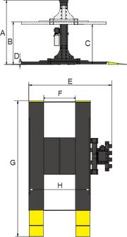 AMGO SPL-7 Single Post commercial grade Parking Lift AMGO