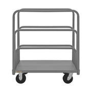 Durham Adjustable Panel Moving Truck With 6" X 2" Phenolic Casters, (2) Rigid And (2) Swivel