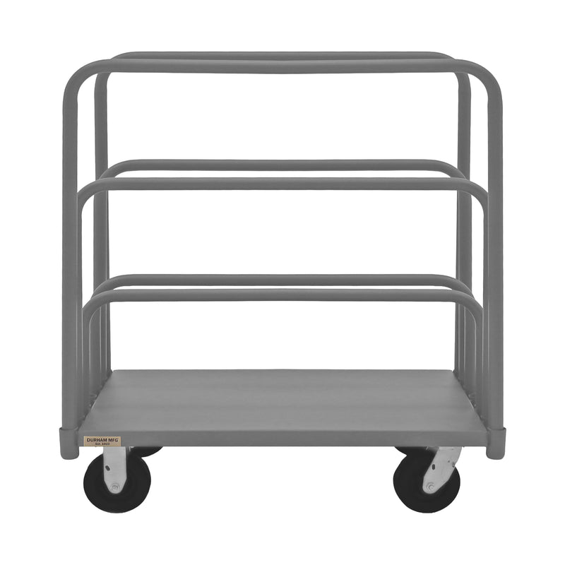 Durham Adjustable Panel Moving Truck With 6" X 2" Phenolic Casters, (2) Rigid And (2) Swivel