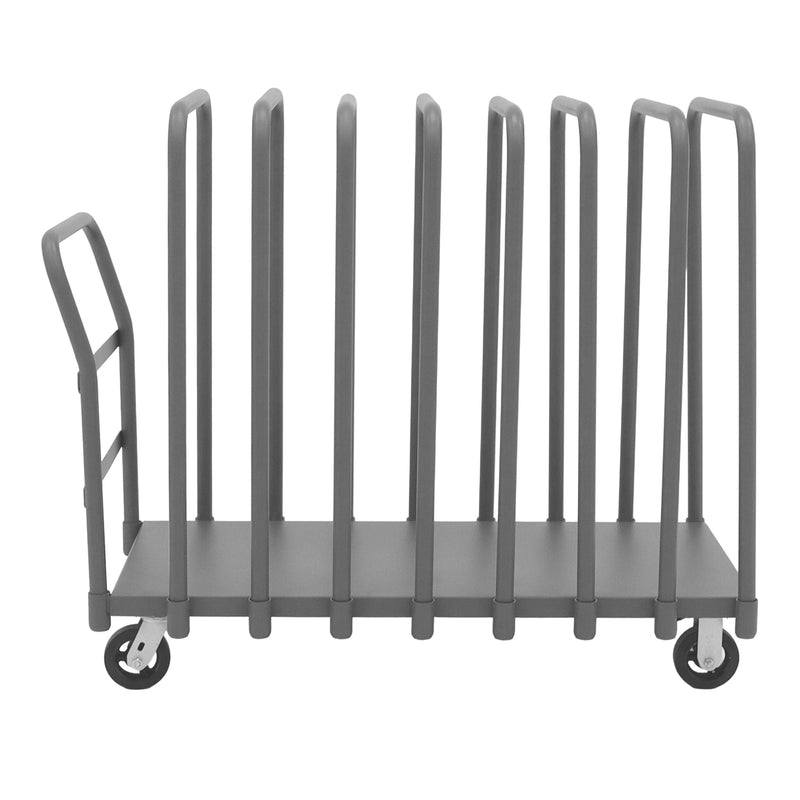Durham Adjustable Panel Moving Truck With 5" X 2" Mold-On Rubber Casters, (2) Rigid And (2) Swivel