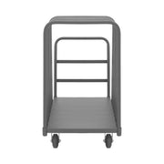 Durham Adjustable Panel Moving Truck With 5" X 2" Mold-On Rubber Casters, (2) Rigid And (2) Swivel