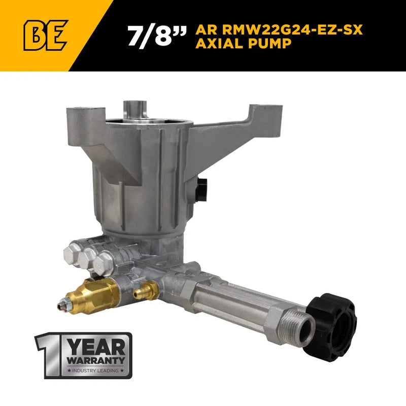 AR RMW22G24-EZ-SX Pump – 2.2 GPM, 2,400 PSI, 7/8" Shaft BE Power Equipment