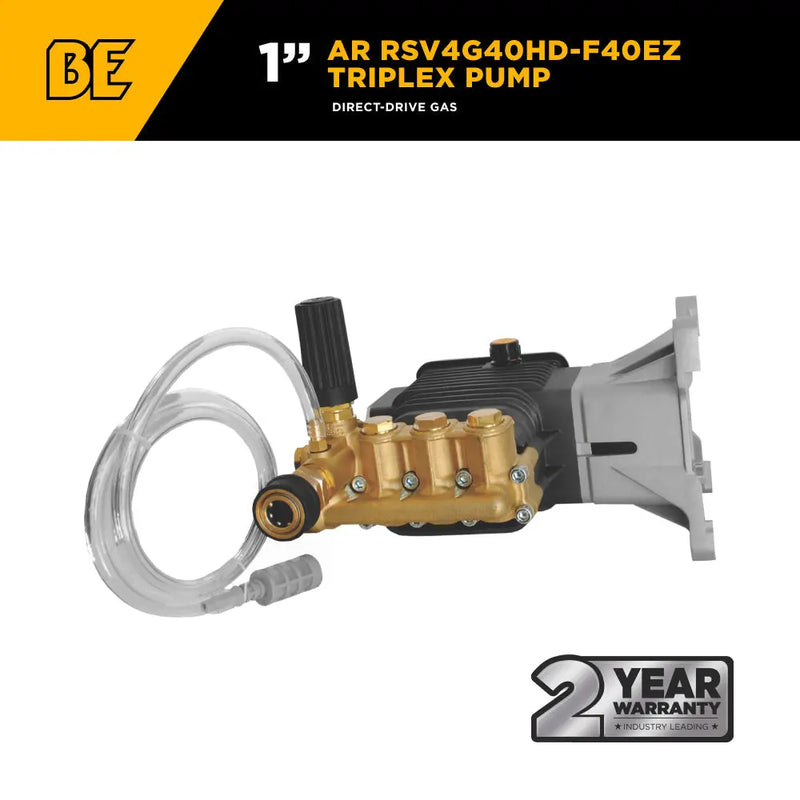 AR RSV4G40HD-F40EZ Pump – 4.2 GPM, 4,400 PSI, 1" Shaft BE Power Equipment