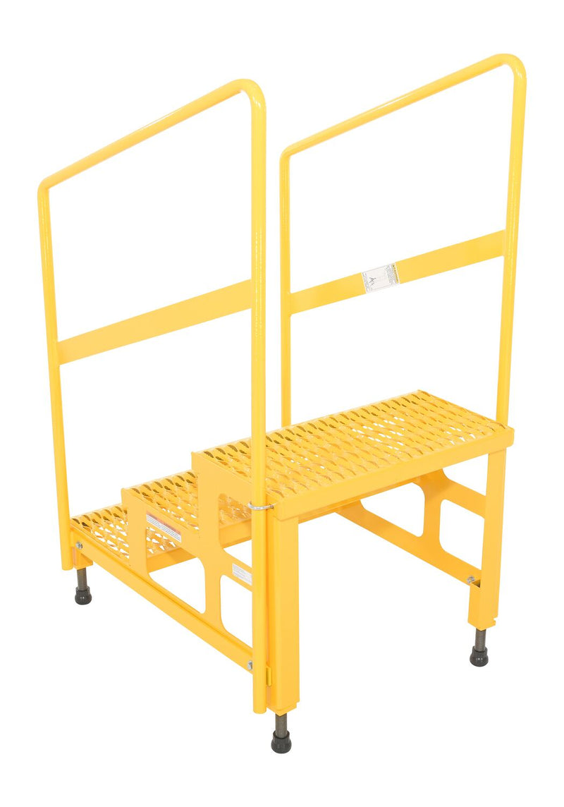 Vestil Adjustable Step Stands with Handrail