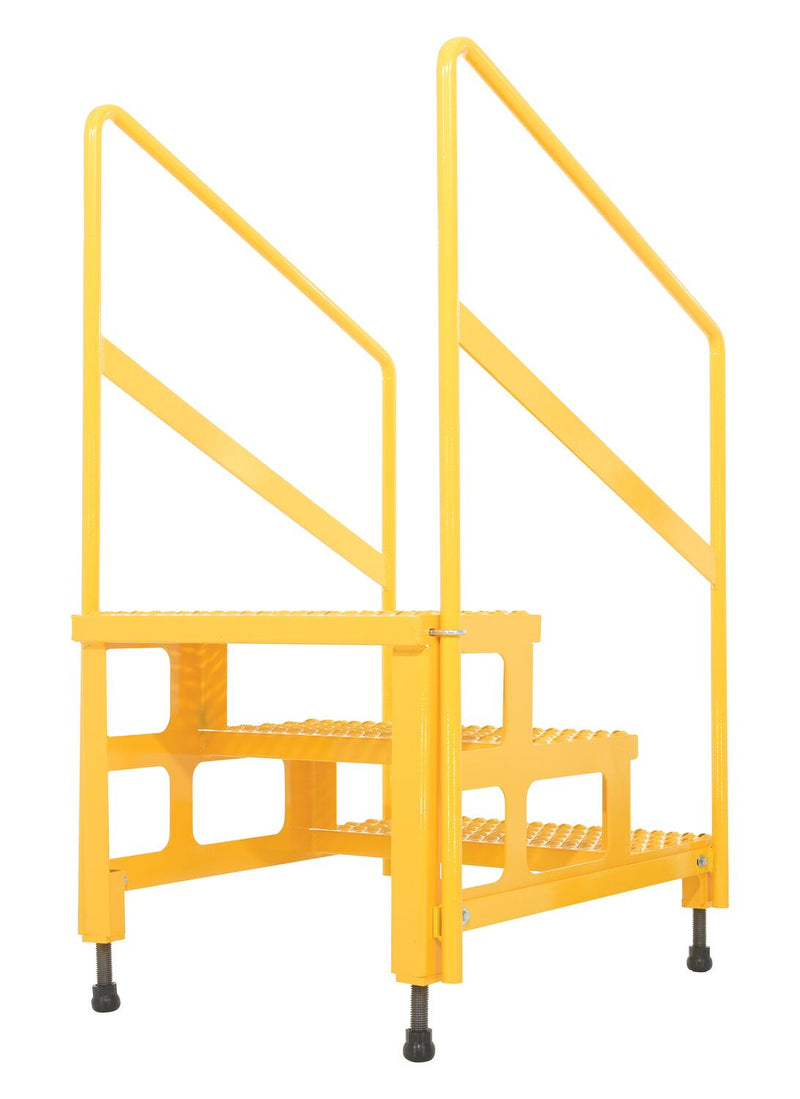Vestil Adjustable Step Stands with Handrail