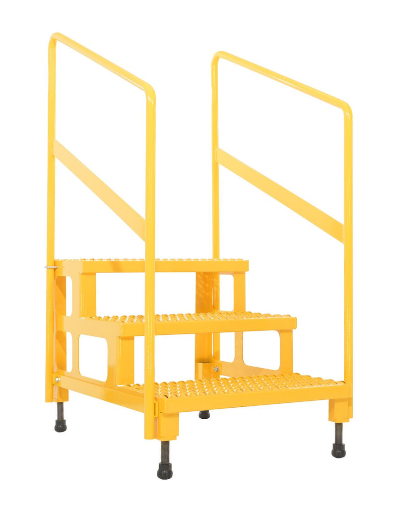 Vestil Adjustable Step Stands with Handrail