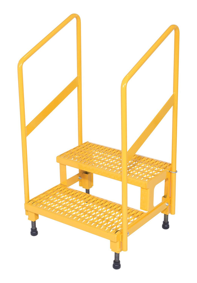 Vestil Adjustable Step Stands with Handrail