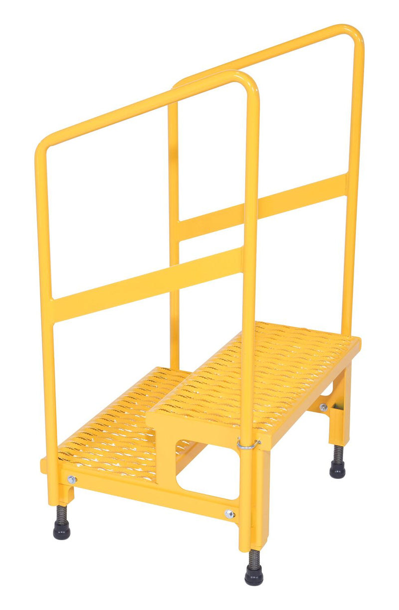 Vestil Adjustable Step Stands with Handrail