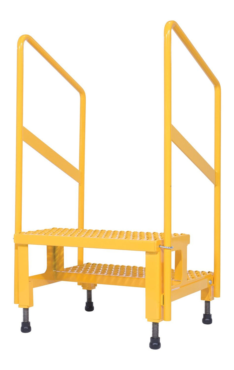 Vestil Adjustable Step Stands with Handrail