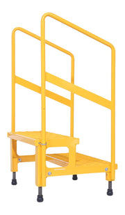 Vestil Adjustable Step Stands with Handrail