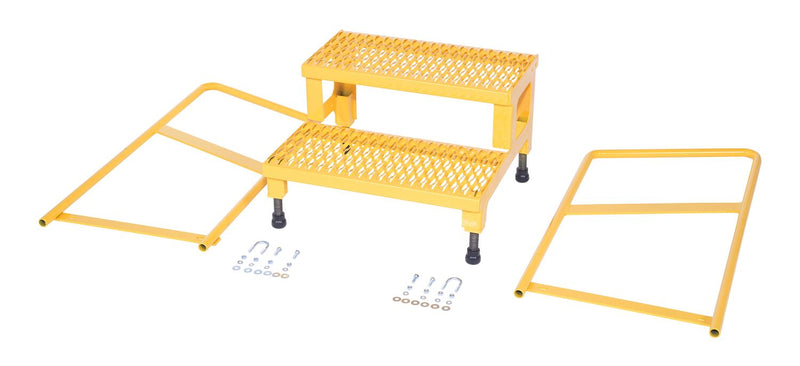 Vestil Adjustable Step Stands with Handrail