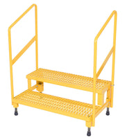 Vestil Adjustable Step Stands with Handrail