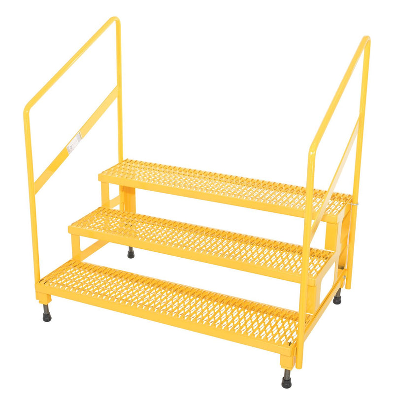 Vestil Adjustable Step Stands with Handrail