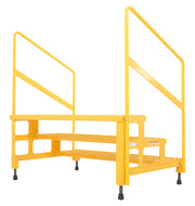 Vestil Adjustable Step Stands with Handrail