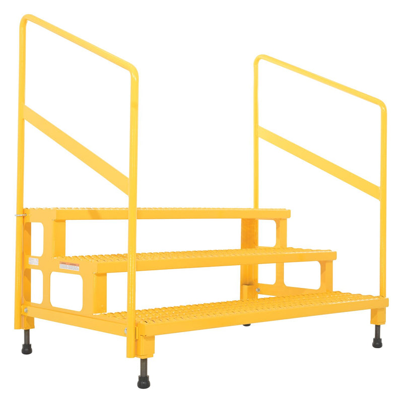 Vestil Adjustable Step Stands with Handrail