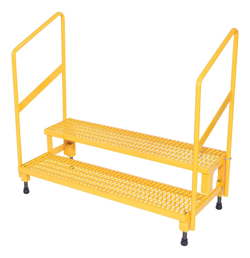 Vestil Adjustable Step Stands with Handrail