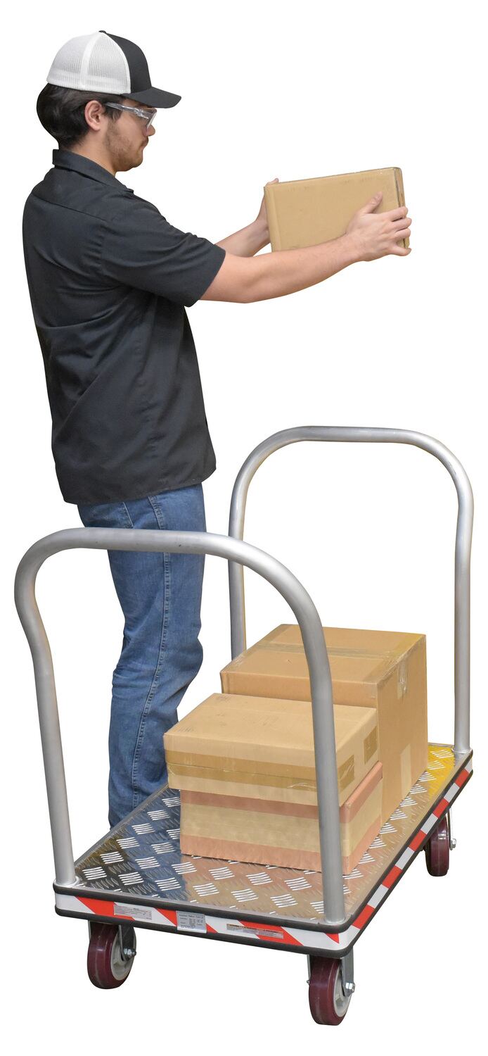 Vestil Heavy Duty Aluminum Treadplate Platform Trucks (ATP)