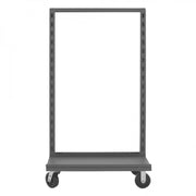 Durham Single Sided Adjust-A-Tray Truck With 6" X 2" Phenolic Casters, (2) Rigid And (2) Swivel