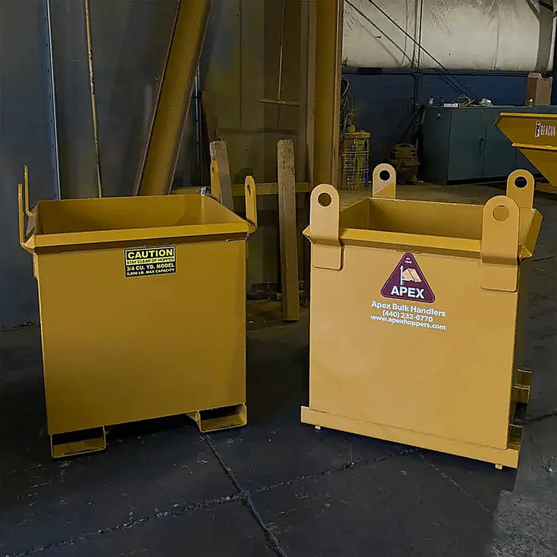 Apex Hoppers | Heavy Duty Bulk Bins - 6000 lbs Capacity Apex Hoppers