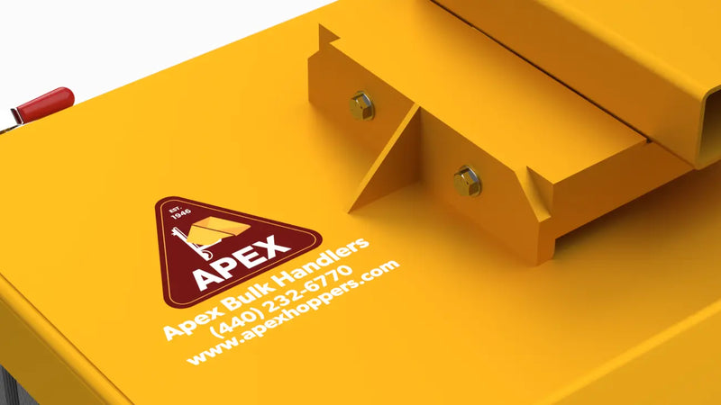 Apex Hoppers | Heavy Duty Forklift Push Broom - 60" Apex Hoppers