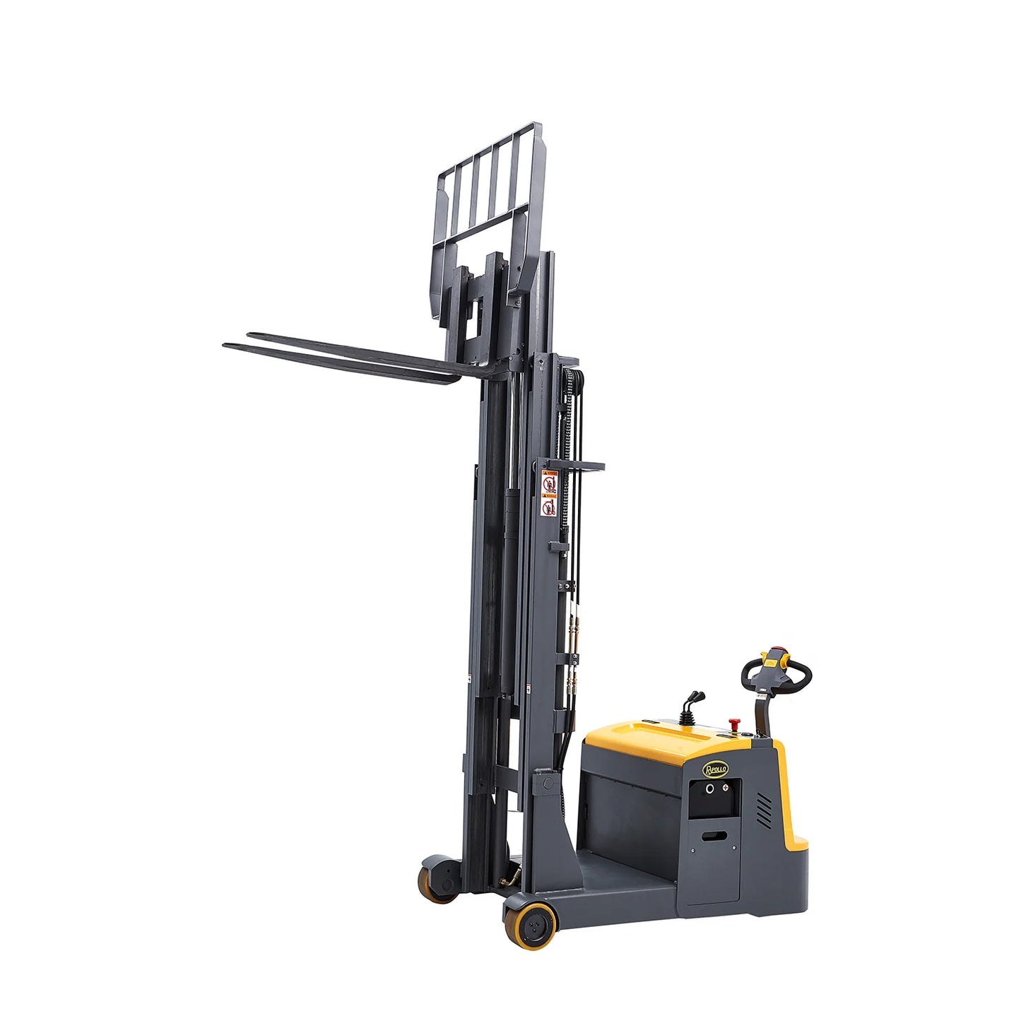 Side view of Apollolift Counterbalanced Walkie Stacker