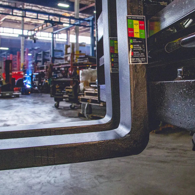 Close-up of Standard ITA Forklift Forks