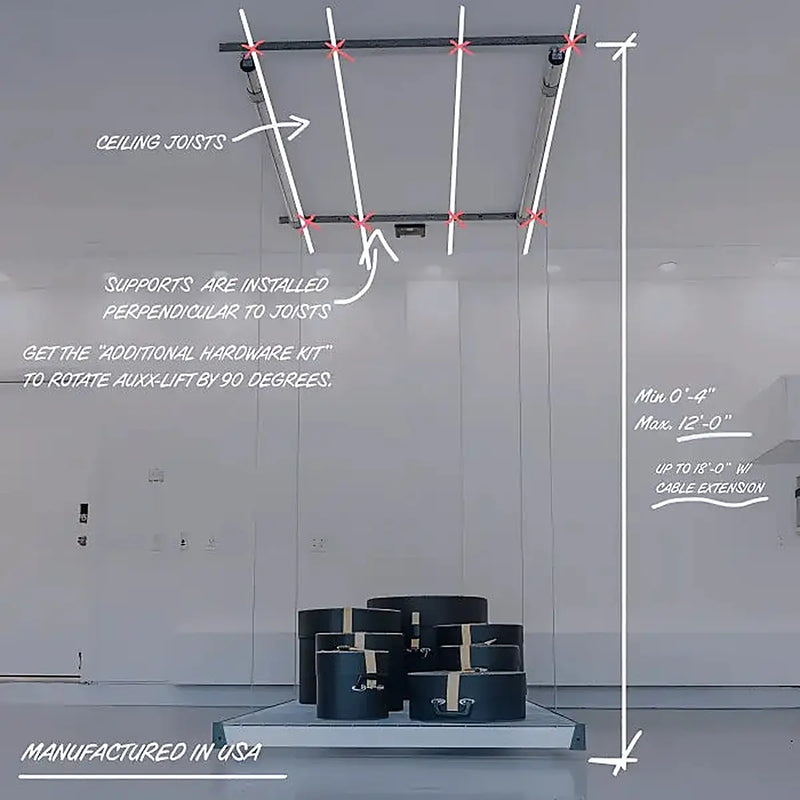 Auxx-Lift Motorized Garage Storage Platform Auxx Lift
