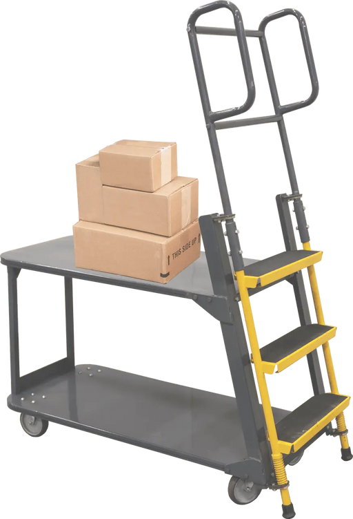 BMLC - Ballymore Steel Stockpicker Cart w/2 Shelves, 1000 lb. Capacity, 51"L x 21"W x 63"H Ballymore