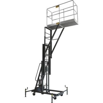 Ballymore BL-C14 - Manually Propelled Maintenance Lift | 20" x 64" Cantilevered Aluminum Platform | 20' Working Height