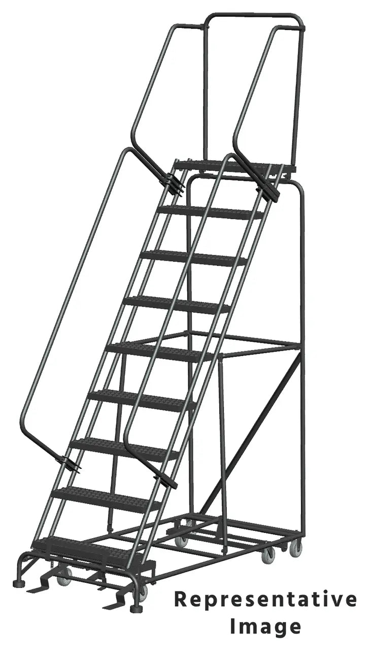 Ballymore Cal-OSHA Hds Steel Rolling Ladder Ballymore