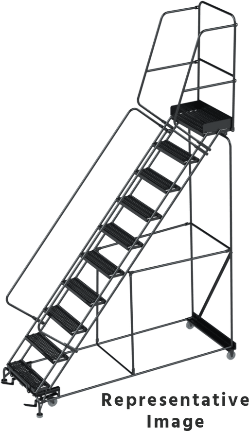 Ballymore Calsw Steel Rolling Ladder — Abrasive Mat Ballymore