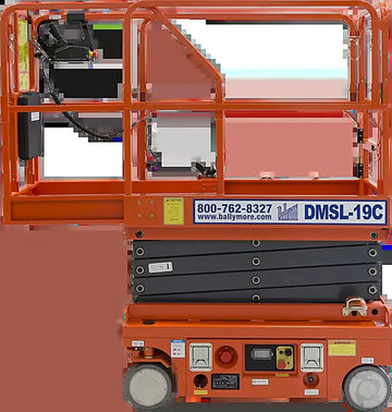 Ballymore DMSL-19C - Drivable Compact Mini Scissor Lift with 19' Platform Height