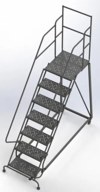 Ballymore Kdec Steel Rolling Ladder (KDEC107242-D2) Ballymore