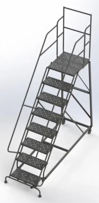 Ballymore Kdec Steel Rolling Ladder (KDEC108242-D2) Ballymore