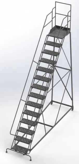 Ballymore Kdec Steel Rolling Ladder (KDEC114242-D2) Ballymore