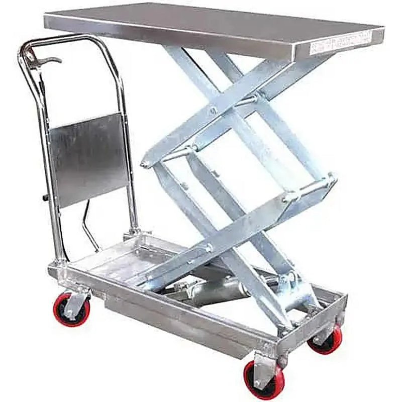 Ballymore Max Mini Mobile Foot Pump Lift Table Stainless Steel 770 Capacity Ballymore